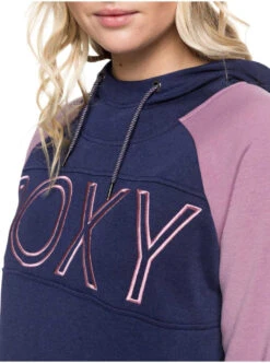 Roxy Ladies' Liberty Pullover Technical Hoodie 2019-2020 -Boutique Ski Shop erjft03970 libertyhoodie bte0 medieval blue gallery4 final