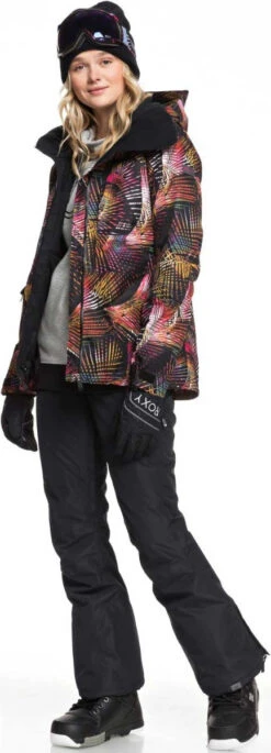 Roxy Ladies' Liberty Pullover Technical Hoodie 2019-2020 -Boutique Ski Shop erjft03970 libertyhoodie sjeh heather grey gallery6 final